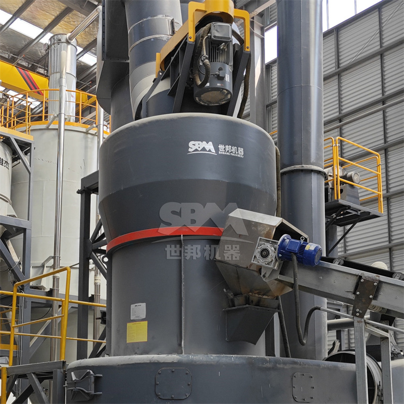 Large vertical roller mill installation in a mineral processing plant