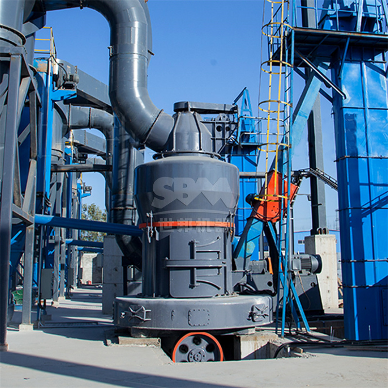 Overview of fly ash processing plant with grinding mills and classification systems
