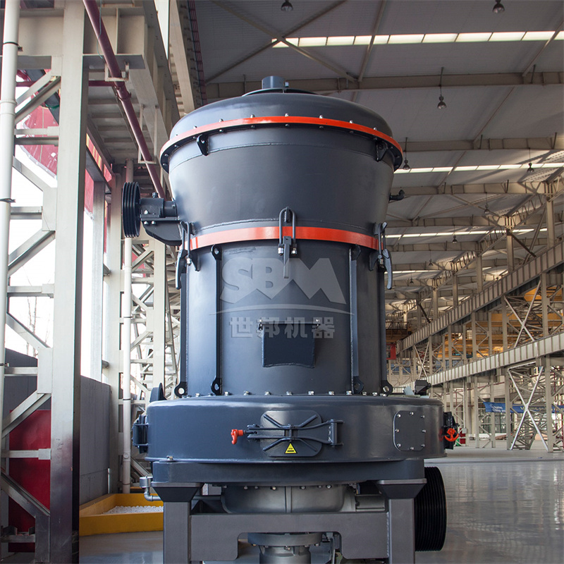 Limestone grinding mill used in glass production line